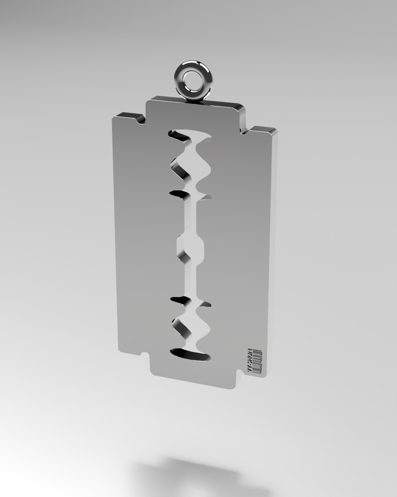 VY-SHUN Collection 001 — Razor blade pendant
